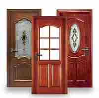 Portes intérieures traditionnelles en bois massif SUNZION avec revêtement en fibre de verre et isolation thermique pour les maisons