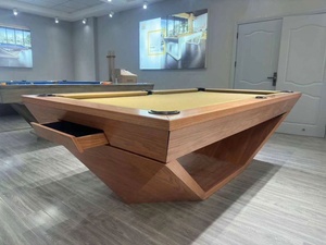 Table de <span class=keywords><strong>billard</strong></span> et de tennis de table professionnelle de luxe en bois massif et ardoise avec plateau de salle à manger/tennis de table, durable pour usage intérieur - Product Image 4