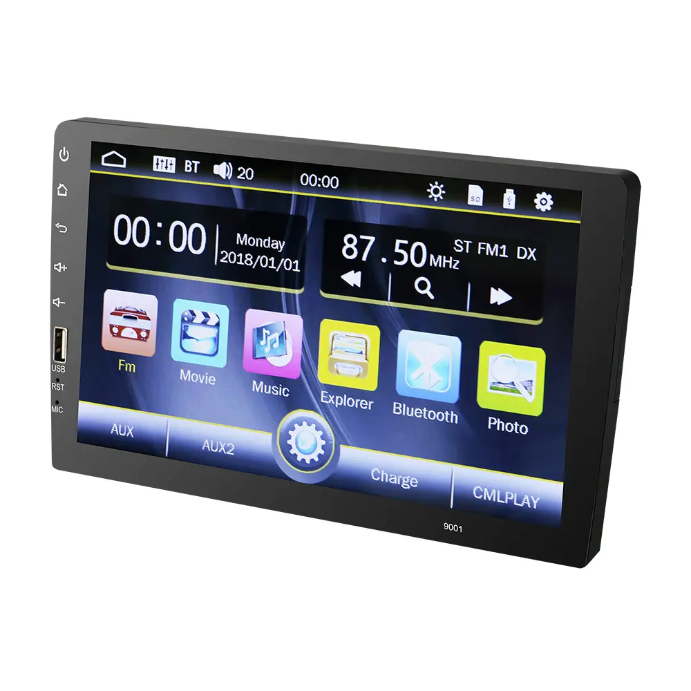 Multi Media 1 Din Android Auto Dvd Handleiding Auto Mp5 Speler Touch Screen Android Mirror Link 87.5-108mhz Dashboard Handsfree