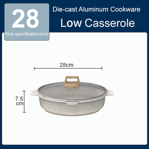 Ensemble de 7 casseroles et poêles en granit blanc, batterie de cuisine à <span class=keywords><strong>induction</strong></span> antiadhésive avec poêles et casseroles (sans PFOS, sans PFOA) - Product Image 5