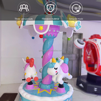 Équipement d'amusement à monnayeur en fibre de verre et métal, machine à balançoire pour enfants certifiée CE, aire de jeux personnalisée pour enfants, espagnol, anglais