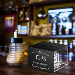 Vente en gros en usine de boîte à cartes de mariage en acrylique conteneur de stockage d'argent seau de don pour les bars et les cafés pour les occasions d'halloween - Product Image 6