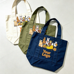 <span class=keywords><strong>Borsa</strong></span> Tote in Tela <span class=keywords><strong>Nera</strong></span> Personalizzata con Stampa Motivo Gatto e Zucca di Halloween, <span class=keywords><strong>Borsa</strong></span> a Tracolla Riutilizzabile per la Spesa, Regalo per le Feste, <span class=keywords><strong>Borsa</strong></span> per lo Shopping - Product Image 4