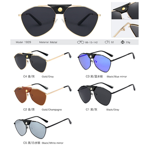 MS 1929 nuovi <span class=keywords><strong>occhiali</strong></span> <span class=keywords><strong>da</strong></span> <span class=keywords><strong>sole</strong></span> polarizzati <span class=keywords><strong>da</strong></span> <span class=keywords><strong>donna</strong></span> con struttura in <span class=keywords><strong>metallo</strong></span> poligono Logo OEM personalizzato - Product Image 6