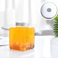 250ml 350ml Bouteilles de jus en plastique vides avec bouchons Récipients de boisson en vrac transparents réutilisables avec couvercles inviolables