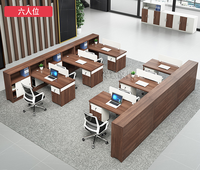 Bureaux ergonomiques pour le personnel, en MDF, ensembles de bureaux et de chaises modernes pour plusieurs employés, mobilier de bureau pour le travail en groupe