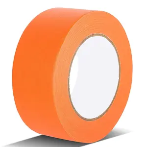 주황색 고무 접착제 36mm 자주색 크림 색깔 크레이프 디자인 인쇄 예리한 선 낮은 압정 보호 테이프