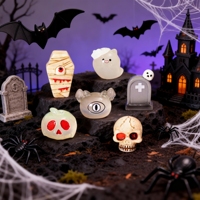 Figurines miniatures gothiques Whimsigoth en résine, 11 modèles, peintes à la main, style bonbon, kit d'artisanat, diorama, décoration d'Halloween, vente en gros