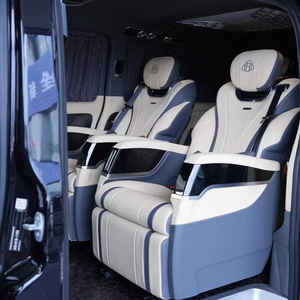 Fauteuil de massage électrique de luxe en cuir, fonctions de siège d'aviation modifiées pour <span class=keywords><strong>Mercedes</strong></span> Vito <span class=keywords><strong>V</strong></span>-class W447 et Toyota Hiace - Product Image 6