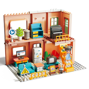 FEELO STEM NOUVEAU FUN 152 PIÈCES Blocs de construction Villa Maison de princesse Simulation <span class=keywords><strong>Grand</strong></span> ensemble Villa Château Blocs de construction Jouets pour enfants - Product Image 1