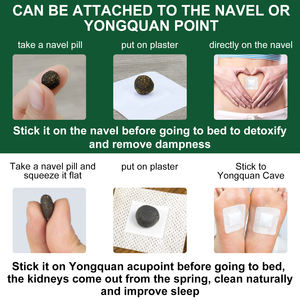 VOGSIG60pcsチャイニーズハーブスリミングパッチマグワーベリーボタンパッチ減量ベリーパッチ - Product Image 5