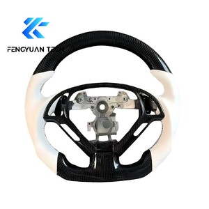Volant de voiture en cuir noir personnalisable en direct d'usine, avec fibre de carbone forgée bleue, pour Infiniti FX35 G25 G37 Q50 Q60 Q70 <span class=keywords><strong>350Z</strong></span> - Product Image 1