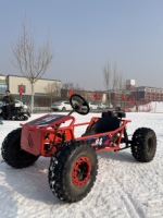 Go-Kart Profesional para Adultos con Motor de Gasolina, Equipado con Cilindro de 4 Tiempos y 212cc, Velocidad Máxima de 50-60 km/h, Transmisión por Cadena