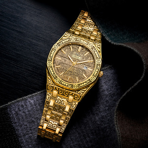 Relojes de Oro para Hombre Marca ONOLA Reloj de Pulsera de Negocios Resistente al Agua Relojes de Lujo para Hombre Relojes de Cuarzo al por Mayor para Hombre ON3812 - Product Image 3