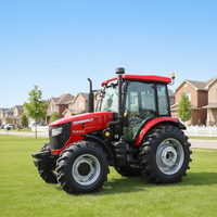 Tracteur agricole YTO 95HP 4WD à haute productivité avec moteur, boîte de vitesses et filtre à air externe