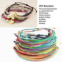Fil ciré rond de 0.8mm pour coudre le cuir, artisanat, bricolage, réparation de sacs à chaussures, Extra fort, robuste