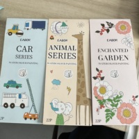 Livre de coloriage magique à l'eau personnalisable pour enfants, non toxique, éducatif, avec palette d'aquarelle, papier à remplir soi-même, vente en gros