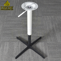 Pieds de table pivotants réglables noirs, base de table moderne en métal pour salle à manger, café, bureau, mobilier