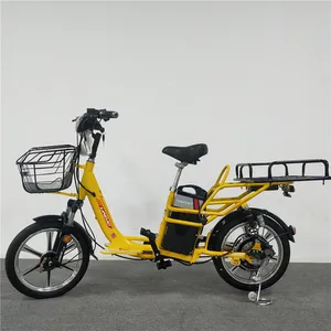 Bicicleta elétrica para venda, 48v 350w, motor sem escova, carga de alimentos, bicicleta elétrica de uma roda, bicicleta elétrica da cidade