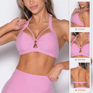 Haut de sport d'entraînement à maintien léger, design col halter, pour l'été et les activités de plein air, vente en gros OEM - Product Image 2