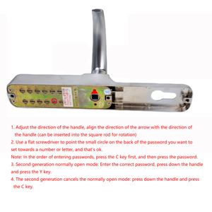 14 kỹ thuật số push button mật khẩu khóa ngoài trời không thấm nước chất chống đông cơ khí khóa Brass xi lanh - Product Image 6