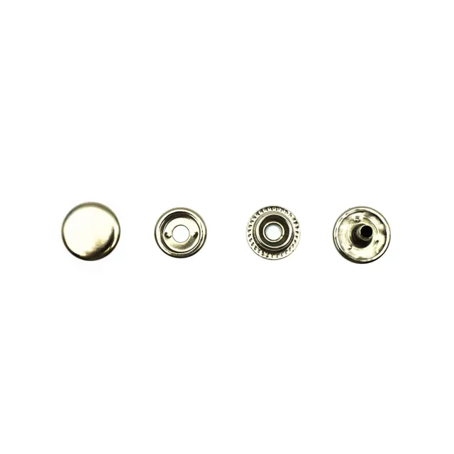 15mm taille 4 pièces/ensemble boutons pression petit bouton de fixation pour sacs