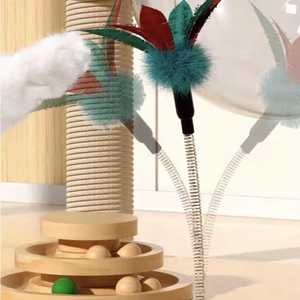 Modern Tropical Palm Tree <b>Cat</b> Tree Space-Saving Compact All-in-One Clear Space Capsule Bed <b>Scratching</b> <b>Post</b> <b>Cat</b> Furniture <b>Cats</b> - Product Image 2