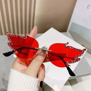 2024 Luxury Diamond Sunglasses Personality Fashion Frameless Glasses Designer Sunglasses Halloween Party Accessories Sunglasses - Product Image 1