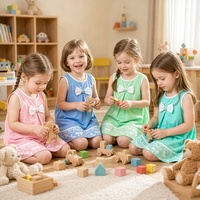 Robe d'été légère sans manches unie pour petites filles, avec détail nœud et ourlet en dentelle, idéale pour les tout-petits