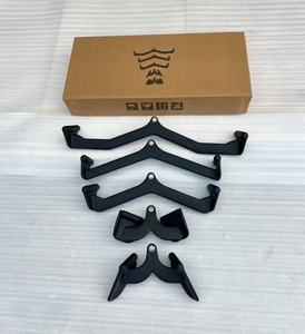 Juego de 5 barras de agarre magnético para tiras de fuerza: <span class=keywords><strong>Barra</strong></span> T y <span class=keywords><strong>Barra</strong></span> V de acero para gimnasio, accesorios para cable - <span class=keywords><strong>Curl</strong></span> de bíceps, Tríceps, Tirada de fuerza y Espalda - Product Image 1