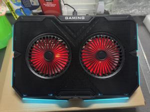 Great Roc – <span class=keywords><strong>refroidisseur</strong></span> pour ordinateur <span class=keywords><strong>portable</strong></span> 17 <span class=keywords><strong>pouces</strong></span>, ventilateur réglable, vitesse du ventilateur, support en plastique, 2 ventilateurs, <span class=keywords><strong>refroidisseur</strong></span> pour ordinateur <span class=keywords><strong>portable</strong></span> - Product Image 4