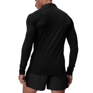 Camiseta Deportiva de Manga Larga de Nailon y Elastano con Estampado Personalizado OEM para Hombre, Camiseta Lisa Cómoda, Camiseta de Punto con Patrón Sólido - Product Image 6