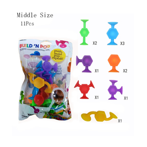 Heißer Verkauf Sensory STEM Kits Sauger Spielzeug Kinder Grab Snap Bausteine Pop Silikon Diy Mini Tier Spielzeug Lernspiel zeug Sensory - Product Image 4