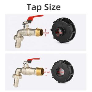 Conteneur d'eau S60x6 Connecter les tuyaux pour système de drainage de vanne <span class=keywords><strong>Robinet</strong></span> de jardin Combinaison Irrigation Ibc Raccords de réservoir Adaptateur - Product Image 4