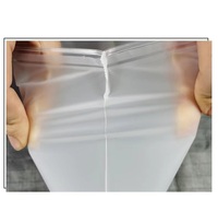 Vente en gros de chaîne de traction à anneau en plastique PP transparent givré personnalisé scellé pour vêtements et papeterie avec dessin animé