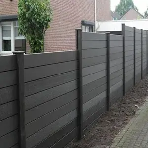 Recinzione in WPC da giardino traliccio impermeabile resistente ai raggi UV per esterni 1.8m recinzione composita in plastica di legno di sicurezza