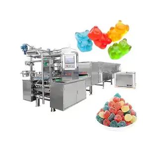 80千克小维生素果冻糖果制作机器健康头发软糖3D软糖糖果制造机器价格来自中国