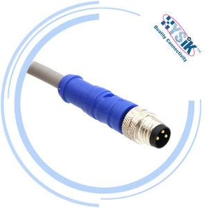 M8 公对母直式延长线 防水 IP67 3 4 5 8 针 - Product Image 5