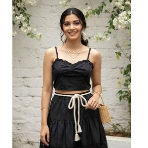 Jupe longue maxi pour femme la plus vendue, en coton léger et respirant, tissu doux et confortable, taille haute, pour usage quotidien décontracté - Product Image 2