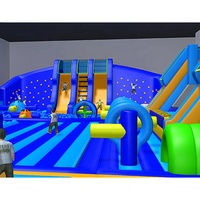 Fabricant de Parc Gonflable de 1000 m², Parc de Châteaux Gonflables Intérieurs Personnalisés de Type Meltdown, Parcours d'Obstacles Gonflables