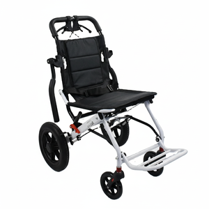 Silla de Ruedas Manual Plegable, Ligera, Compacta, de Tamaño Estándar, de Acero, con Certificación CE, para Hospital, Viajes, Portátil, para Discapacitados - Product Image 1