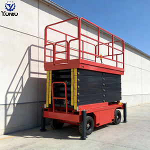 Plateforme élévatrice hydraulique électrique certifiée CE à expédition rapide, 4m-6m, élévateur à ciseaux mobile compact, deux contrôleurs, vente chaude - Product Image 2