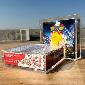 Boîte de présentation en acrylique japonaise TCG <span class=keywords><strong>Pokemon</strong></span> 151 avec couvercle magnétique, boîte de présentation en acrylique premium pour boîte japonaise 151 Big - Product Image 4