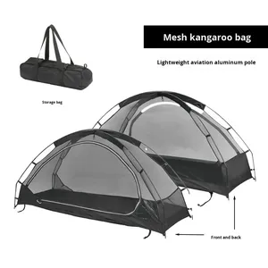 Tienda de Campaña Individual para Tres Estaciones, para Senderismo y Campamento al Aire Libre, Tejido Oxford Impermeable de 2000-3000 mm, con Mosquitera Interior, 1.6 kg - Product Image 6