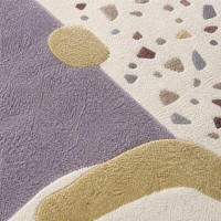 Ensemble de tapis 3D en crème de haute qualité, style moderne, pour canapé, table basse, chambre, bureau ou cuisine