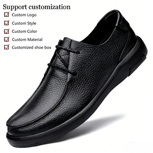 Leisure Men's Leather <strong>Shoes</strong> with Soft Soles, Anti-slip, Durable, Breathable, Comfortable, Simple and Lightweight Outdoor <strong>Shoes</strong> - Product Image 1