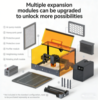 La petite machine de gravure laser portable en métal WAINLUX X2 peut être utilisée pour imprimer des étiquettes, graver du métal