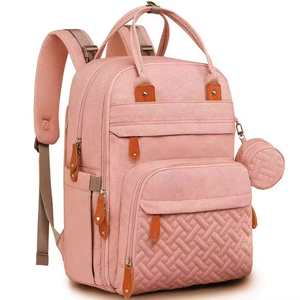 Mochila de Maternidad Impermeable de PU con MOQ Bajo, Bolsa de Viaje para Mamá y Bebé, Cambiador Portátil con Cierre de Cremallera - Product Image 1