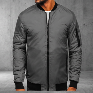 For Vintage Canvas Stand Collar Winter Embroidered Breathable Windproof Custom Mens Bomber <b>Jacket</b> - Product Image 2