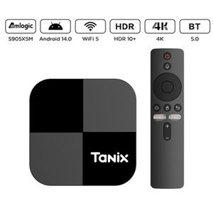 Boîtier TV Android Hutron Amlogic S905X5M 4 Go de RAM 64 Go de ROM WiFi 5 Ethernet 1000M <span class=keywords><strong>AV1</strong></span> 4K 60fps Android 14 Boîtier TV intelligent 4K Ultra HD - Product Image 1